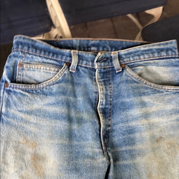 LEVIS Levi’s 505 true vintage amazing faded ripped - Picture 4 of 10
